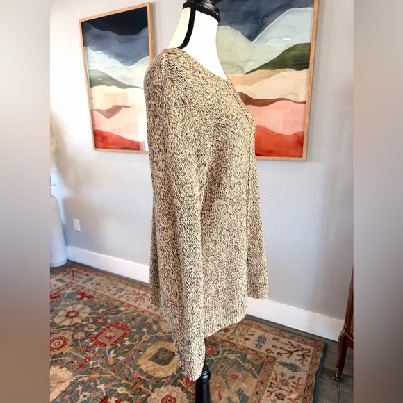 Sigrid Olsen Linen Cotton Beige Sweater - Picture 2 of 8